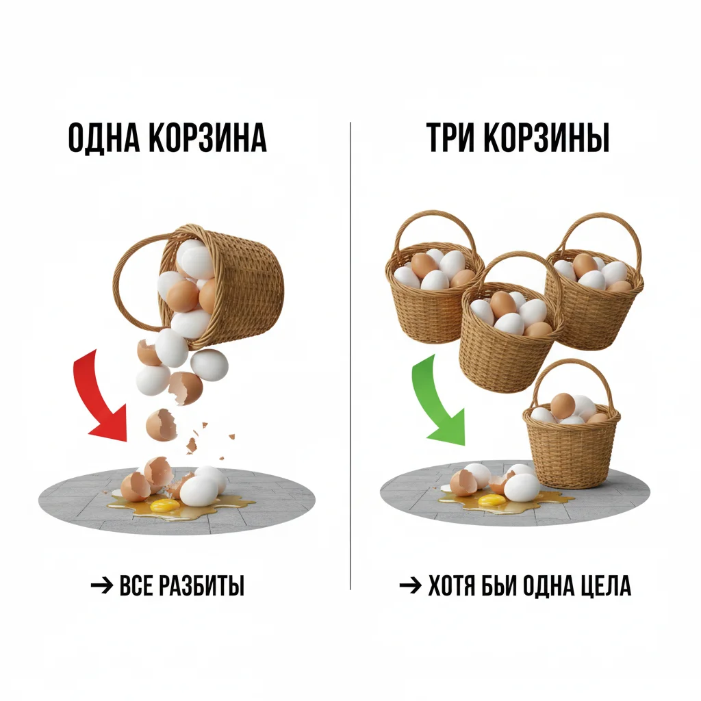 Что такое диверсификация: как не держать все яйца в одной корзине 